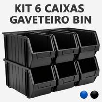 Kit Gaveta Caixa BIN N8 Plástica Empilhável Organizadora Parafusos Ferramentas Oficina Gaveteiro Kit Gaveta Caixa BIN N8 Plástica Empilhável Organizadora Parafusos Ferramentas Oficina Gaveteiro