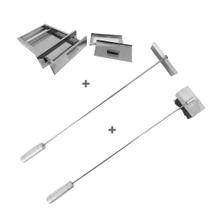 Kit Gaveta Cinzas, Vassoura Piaçava, Rodo Limpeza, Churrasc