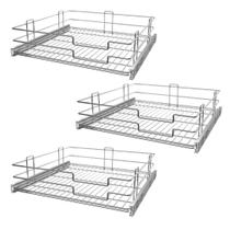 Kit Gaveta Fruteira Deslizante 370larg x 300prof x130alt 3Un