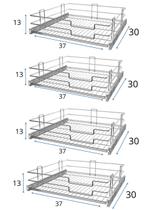 Kit Gaveta Fruteira deslizante 370Larg x 300Prof x130Alt C/4