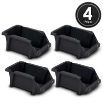 Kit Gaveta Plástica Empilhável Nr. 3 42001 4 Peças Presto Un Kit Gaveta Plástica Empilhável Nr. 3 42001 4 Peças Presto Un