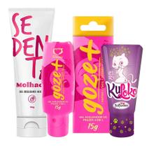 Kit Géis Funcionais Estimulador Brinquedos Eróticos Prazer Intenso Sex Shop