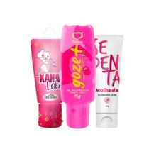 Kit Géis Vibrador íntimos Corporais Estimulantes Sex Shop Masculino e Feminino Casal