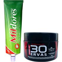 Kit Gel 30 Ervas Power 300g + Creme Para Massagem Mil Dores 100g