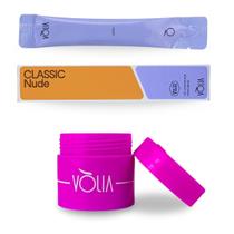 Kit Gel Classic Nude Sem TPO LED UV 14g Vòlia Pote ECO Manicure Nail Designer Nail Art Alongamento Unha de Gel Kit Gel Classic Nude Sem TPO LED UV 14g Vòlia Pote ECO Manicure Nail Designer Nail Art Alongamento Unha de Gel