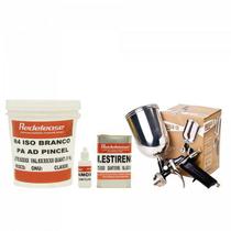Kit Gel Coat Iso Branco C/ Catalisador e Diluente + Pulverizador Modelo 12 (Bico 4mm)