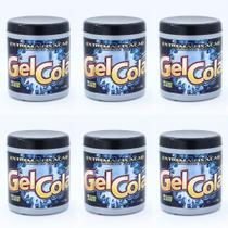 Kit Gel Cola Extra Fixador Silver Line 500g Com 6 Unidades