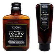 Kit Gel de Barbear com Loção Pós Barba Viking