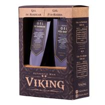 Kit Gel De Barbear Incolor e Gel Pós Barba Tradition Viking