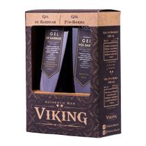 Kit Gel De Barbear Incolor e Gel Pós Barba Tradition Viking