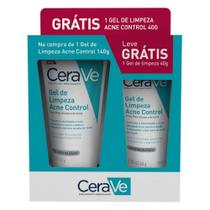 Kit Gel de Limpeza Cerave Acne Control 140g + Grátis 40g