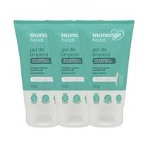 Kit Gel de Limpeza Monange Anti-Oleosidade - 3 UN