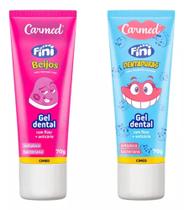 Kit Gel Dental Carmed Fini Beijos+ Dentadura 70g