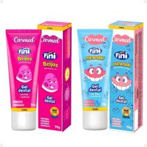 Kit Gel Dental Carmed Fini: Beijos e Dentaduras 70g