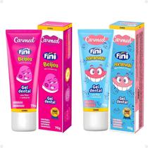 Kit Gel Dental Carmed Fini: Beijos e Dentaduras 70g