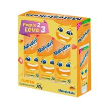 Kit Gel Dental Malvatrikids F-Infantil Anticárie Com Flúor e Xilitol 3 Unidades 70G Cada