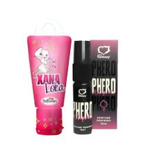 Kit Gel Excitante Feminino 18g e Perfume com Feromônios Phero 15ml Kit Gel Excitante Feminino 18g e Perfume com Feromônios Phero 15ml