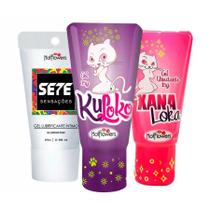Kit Gel Excitante, Gel Dessensibilizante Anal e Gel Lubrificante Sete Sensações Kit Gel Excitante, Gel Dessensibilizante Anal e Gel Lubrificante Sete Sensações