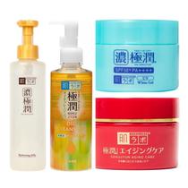Kit Gel Facial, Óleo de Limpeza, Hidratante Gel, Creme Hidratante - HADA LABO