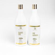 Kit Gel Gloss Progressivo e Shampoo Pré-Química 1L Com Colágeno e Queratina Bell Nutry Kit Gel Gloss Progressivo e Shampoo Pré-Química 1L Com Colágeno e Queratina Bell Nutry