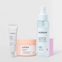 Kit Gel Hidratante + Creme para Área Dos Olhos + Bruma Hidratante (3 Produtos)