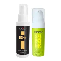 Kit Gel Íntimo Neutro e Gel Aromático Estimulante Beijável LISIn e Sugalik Kit Gel Íntimo Neutro e Gel Aromático Estimulante Beijável LISIn e Sugalik