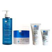 Kit Gel Limpeza + Creme Pele Seca + Creme Mãos + Creme Pés Kit Gel Limpeza + Creme Pele Seca + Creme Mãos + Creme Pés