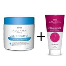 Kit Gel Redutor Mentol + Esfoliante Amakha Paris - Fitness Kit Gel Redutor Mentol + Esfoliante Amakha Paris - Fitness