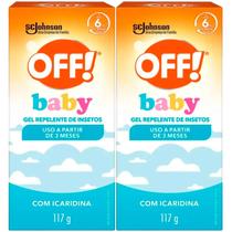 Kit Gel Repelente De Insetos Johnson Off! Baby 117g Com 2