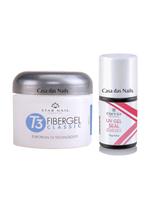 Kit Gel T3 Fibergel Pink - 28g + Uv Gel Seal 15ml Cuccio