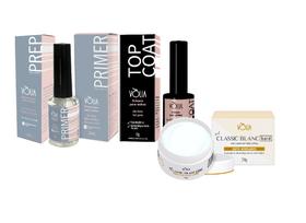 Kit GEL Volia Prep Primer Top Coat ALONGAMENTO UNHAS Escolha O Gel Kit GEL Volia Prep Primer Top Coat ALONGAMENTO UNHAS Escolha O Gel