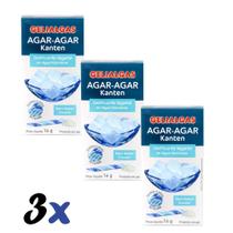 Kit Gelatina Ágar Ágar De Algas Em Pó Katen Gelialgas 3x