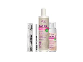 Kit Gelatina Ativadora Cachos Mousse Cachos Rimel Anti-frizz Kit Gelatina Ativadora Cachos Mousse Cachos Rimel Anti-frizz