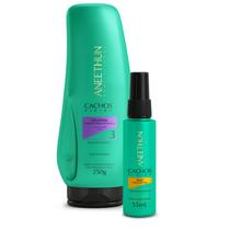 Kit Gelatina e Oleo Cachos System Aneethun Proteção Nutrição