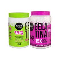 Kit Gelatina Em Dobro Todecacho Volume E Definio