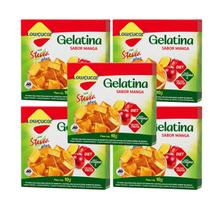 Kit Gelatina Manga Diet com Stevia - Lowçucar Plus 5 Unidades 10g