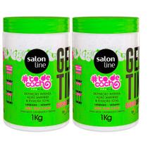 Kit Gelatina Salon Line To De Cacho Não Sai Da Minha Cabeça 1kg - 2 Unidades