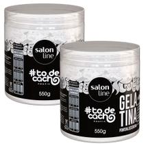 Kit Gelatina Salon Line Todecacho Fortalecedora 550G - 2 Unidades Kit Gelatina Salon Line Todecacho Fortalecedora 550G - 2 Unidades
