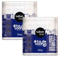 Kit Gelatina Salon Line Todecacho Hidratação Cremosa 550g - 2 Unidades