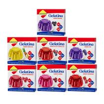 Kit Gelatina Zero Açúcar Sabores Sortidos - Lowçúcar 7 Unidades 10g