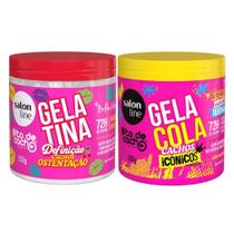 Kit Gelatinas todecacho Fixação Extrema e Brilho - Salon Line Kit Gelatinas todecacho Fixação Extrema e Brilho - Salon Line