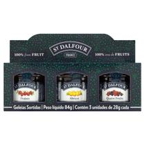 Kit Geleia Francesa Morango+Damasco+4 Frutas St Dalfour 84g