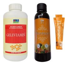 Kit Geleviamin Anew 300 cáps + Floranew Garrafa 630g + 5 Sachês Floranew Kit Geleviamin Anew 300 cáps + Floranew Garrafa 630g + 5 Sachês Floranew
