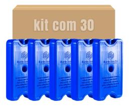 Kit Gelo Reutilizável 30un Placa 500ml Cooler Caixa Isopor Azul Kit Gelo Reutilizável 30un Placa 500ml Cooler Caixa Isopor Azul