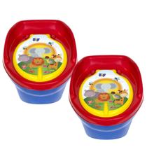 Kit Gêmeos 2 Troninhos Penico Pinico Infantil Desfralde Bebê Meninos E Meninas