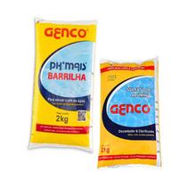 Kit Genco Elevador de PH Barrilha E Sulfato de Aluminio 2kg Kit Genco Elevador de PH Barrilha E Sulfato de Aluminio 2kg