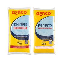 Kit Genco Elevador PH Barrilha E Ph Certo Estabilizador 2kg Kit Genco Elevador PH Barrilha E Ph Certo Estabilizador 2kg