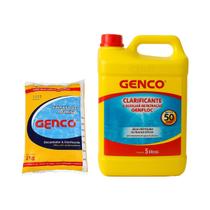 Kit Genco Genfloc Galão 5l + Suflato de Aluminio 2kg Piscina