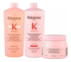 Kit Genesis Hydra Shampoo+ Condicionador 1litro + Másc 500g