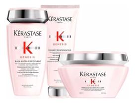 Kit Genesis Nutri Shampoo+ Condicionador+ Máscara Pq KHair
